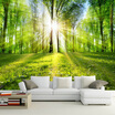 Photo Wallpaper 3D Forest Sunshine Nature Landscape Mural Living Room Bedroom TV Sofa Backdrop Wall Covering Murales De Pared 3D