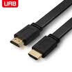 UAB HDMI cable 20 version 2K4K digital HD cable 3D video cable laptop TV projector set-top box display cable flat cable black 2 meters