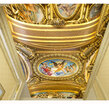 3D photo wallpaper Hotel KTV restaurant ceiling mural wallpaper European retro wallpaper 3D stereo ceiling mural