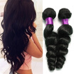 8A Unprocessed Brazilian Virgin Hair Loose Wave 4 Pcs Lot Wholesale 8 - 26 Inch Brazilian Loose Wave Virgin Hair Natural Color