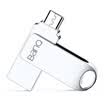 banq T60 OTG high-speed mobile phone U disk USB30 Micro USB dual interface full metal phone dual-use U disk boutique version of snow silver