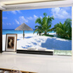 Custom 3D Photo Wallpaper Modern Beach Seascape Living Room Bedroom TV Background Decor Wall Mural Wallpaper Papel De Parede 3D
