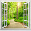 Custom Photo Wallpaper HD Green Fresh Path Sunshine Forest Nature Landscape 3D Wall Mural Living Room TV Sofa Backdrop Wallpaper