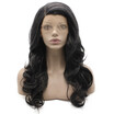 Long Wavy Side Part Old Lady Swiss Lace Front Wig Natural
