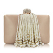 Milisente New Arrival Women Day Clutches Purses Ladies Fashion Beaded Tassel Evening Purse Female Wedding Bags