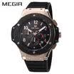 MEGIR reloj de cuarzo original de los hombres reloj de silicona reloj deportivo de gran esfera reloj de los hombres cronógrafo reloj de pulsera 3002 Relogio Masculino