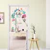 Yuan Yuan cortina de la puerta de tela de estilo americano baño rural cortina de cortina de cortina de algodón de lino cortina media cocina dormitorio cortina del pórtico conejo de oreja larga
