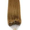 Easy Loop Golden Brown Remy Human Hair Extensions 100g Micro Loop Ring Hair