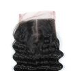 BHF 8A Virgin Brazilian Hair Deep Wave 4X4 Lace Closure With Baby Hair Middle Part Remy Hair