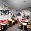 3D photo wallpaper Rock Harley large mural bedroom wallpaper KTV bar sofa backdrop wallpaper mural