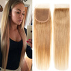 7a 44 Virgin Peruvian Straight Lace Closure Free Part Cheap Lace Closure Straight Human Hair 7a Peruvian Closure Straight