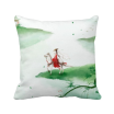 Riding A Horse Go Chinese Watercolor Polyester Toss Throw Pillow Square Cushion Gift