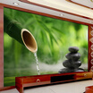 Custom 3D Photo Wallpaper Green Bamboo Cobblestone Photography Background Wall Painting Decorations Living Room Modern Wallpaper