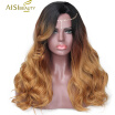 Is a wig 20" Long Black Ombre Golden aisi hair Wig Synthetic Cosplay Heat Resistant Full Hair Wigs For Women Can Be Cosplay