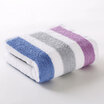 Chinese knot ZHONGGUOJIE towel home textile bamboo fiber skin-friendly absorbent smooth striped jacquard towel purple blue 70g strip 2660cm