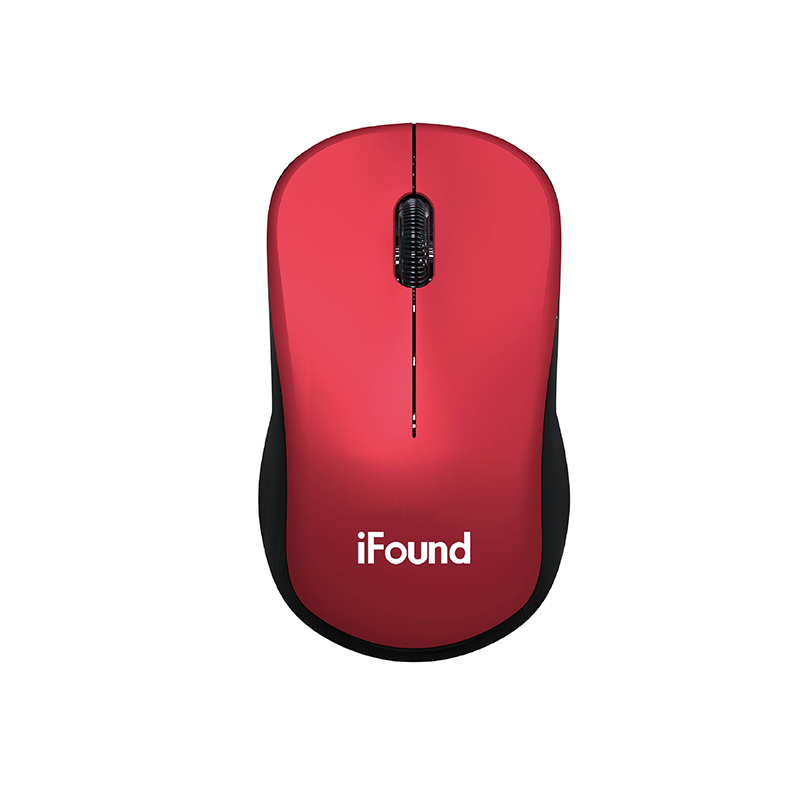 Founder iFound W636 wireless mouse girls office optical mouse red