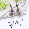 Brand Design Turkish Dangle Beaded Earrings Antique Gold Color Bead Tassel Swinging Earrings Jewelry Flower Peacock Ladies Gift