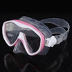 High quality silicone Diving Snorkeling Swimming Goggle Mask with Tempered Glass Lens Silicone Skirt UV Protection Anti Fog&A