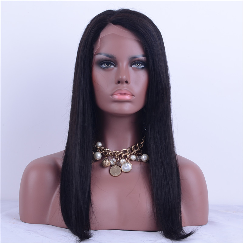 Cheap Human Hair Wigs Pre Plucked With Baby Hair 8-26 Brazilian Remy Hair Glueless Lace Wig With Bleached Knots Free Shipping