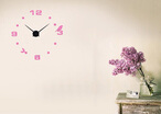 Wall ClockModern Frameless DIY Wall Clock Large 3D Wall Watch Non Ticking for Living Room Bedroom Kitchen