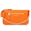 Milisente 2018 New Women handbag Chain Genuine Leather Bag Fashion Crossbody Shoulder Bags Orange