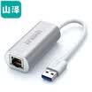 Yamazawa SAMZHE USB cable network port 30 Gigabit LAN card USB to RJ45 converter Ethernet converter support millet box Microsoft surface etc UW013