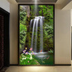 Chinese Style Waterfall Forest Landscape Photo Mural Wallpaper Living Room Hotel Restaurant Entrance Backdrop Wall Decor Fresco