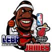 LMA Loma Car Sticker Basketball Baby Ball Car Sticker Paul Pierce Cartoon Sticker 3D Funny Car Sticker