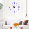 Wall ClockModern Frameless DIY Wall Clock Large 3D Wall Watch Non Ticking for Living Room Bedroom Kitchen