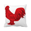 Red Chinese 2017 Year of the Rooster Square Throw Pillow Insert Cushion Cover Home Sofa Decor Gift