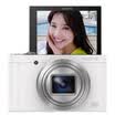 Sony SONY DSC-WX500 digital camera white 182 million effective pixels 3 inches 180 degree flip screen 30 times optical zoom Wi-Fi share upload