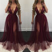 Sexy Women Sequins Evening Formal Party Cocktail Bridesmaid Prom Gown Long Dress