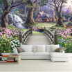 Modern Wallpaper European Fantasy World Forest Garden Custom Photo Wall Paper Murals Kids Room Background Mural Wall Paper