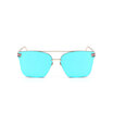 Metal fashion sunglasses Europe&the United States Colorful sunglasses flat retro glasses trendy travel sunglass