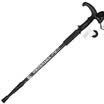 Kang Li Shi light aluminum trekking pole lock three sticks portable outdoor hiking walking stick mountaineering retractable crutch T handle S19 red