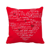 Heart Shaped I Love You Valentines Day Square Throw Pillow Insert Cushion Cover Home Sofa Decor Gift