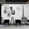 Custom 3d mural Retro European large mural imitation black pattern photo wallpaper personalized restaurant wallpaper mual