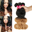 1b27 Two Tone Ombre Hair Weaves Body Wave Hair Extensions 100 Brazilian Virgin Human Hair Honey Blonde Ombre Brazilian Body Wave