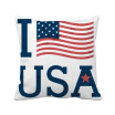 I Love USA America Flag Culture Square Throw Pillow Insert Cushion Cover Home Sofa Decor Gift
