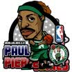 LMA Loma Car Sticker Basketball Baby Ball Car Sticker Paul Pierce Cartoon Sticker 3D Funny Car Sticker
