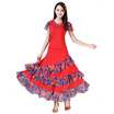 2018 Nouveau Moderne Robe De Spectacle De Danse Nationale Standard Concours De Danse Vêtements Valse Tango De Danse Imprimé Pratiq