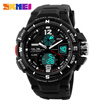 Mens Fashion Analog-Digital Double Time Sports Watch Dual Time Alarm Stopwatch