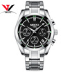 NIBOSI 2018 Top Brand Luxury Stainless Steel Wrist Watch Men Business Casual Quartz Watches Wristwatch Waterproof Relogio Masculin