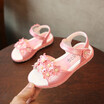 Children Shoes Girls Sandals 2018 New Summer Fashion Flower Flat Soft Sole Kids Shoes for Girl Princess Sandals Eur Size 26-36