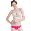 Red beans ladies underwear lovers cotton&ammonia Mingjin fashion stitching briefs rose red 17090