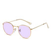 New Women Retro Round Metal Frame Sunglasses Brand Designer Women Oval Sunglasses Vintage oculos de sol UV400