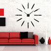 3D Wall Clock Frameless Modern Mirror Metal Large Wall Stickers Clocks Wall Watches Room Home Decorations