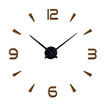 Modern Frameless DIY Wall Clock Large 3D Wall Watch Non Ticking for Living Room Bedroom Kitchen