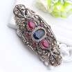 Plus Size Turkish Brooch For Women Vintage Jewelry Cap Badge Belt Decoration Antique Gold Color Brooches Broches Bridal Jewelry