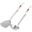 Jiluo Kitchen DIY Gadgets Glove Series Thickened Stainless Steel Ceramic Shank Squash Squash Spoon Two-piece Set CP3018 Rose